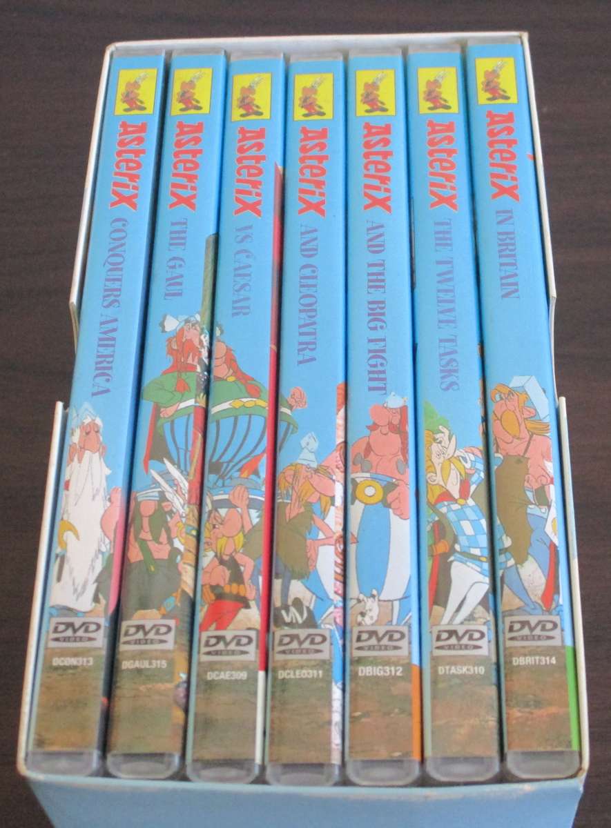 ASTERIX 7 Crazy Adventures 7xDVD BOXSET [BB BOTTOM WHITE SHELF]