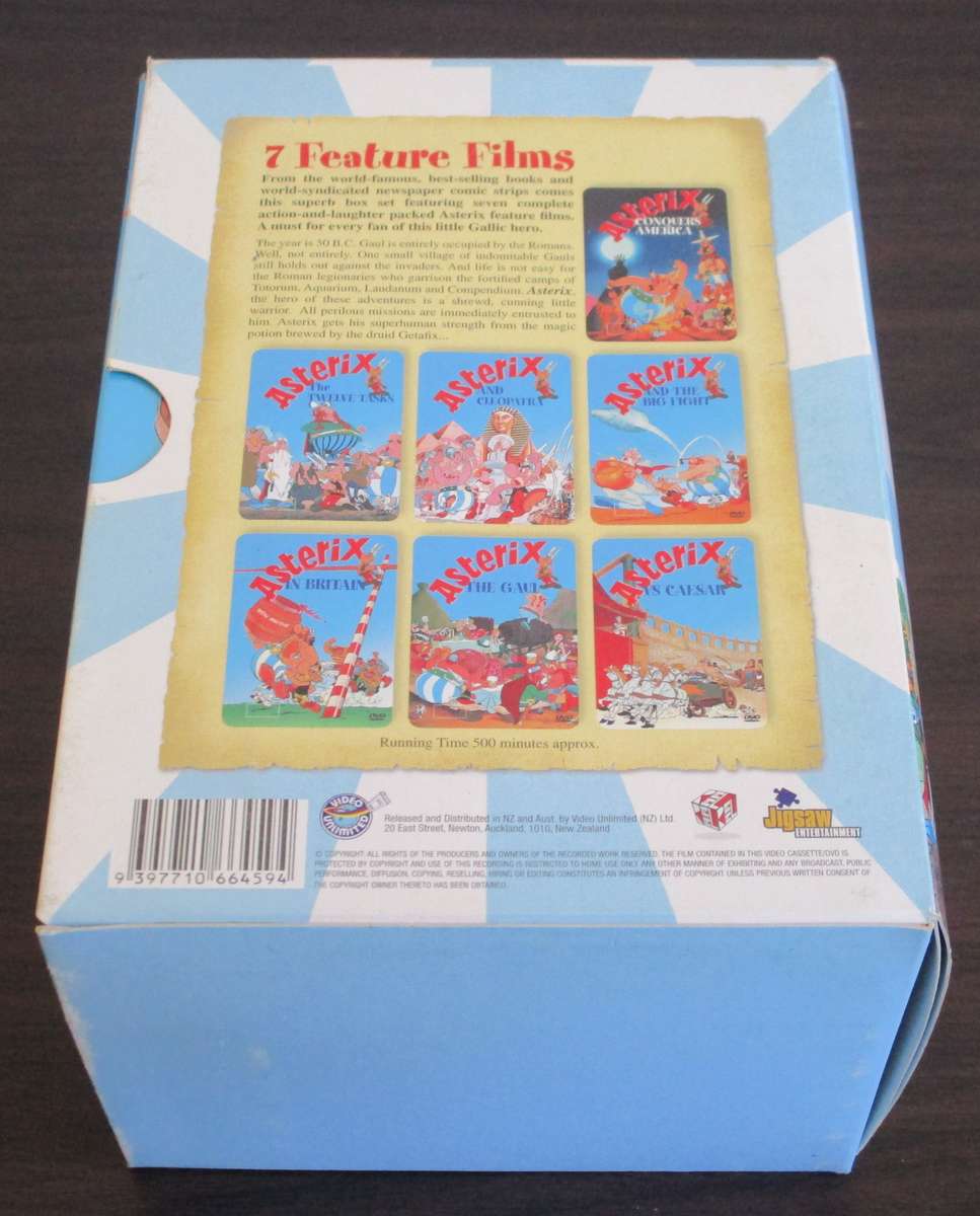 ASTERIX 7 Crazy Adventures 7xDVD BOXSET [BB BOTTOM WHITE SHELF]