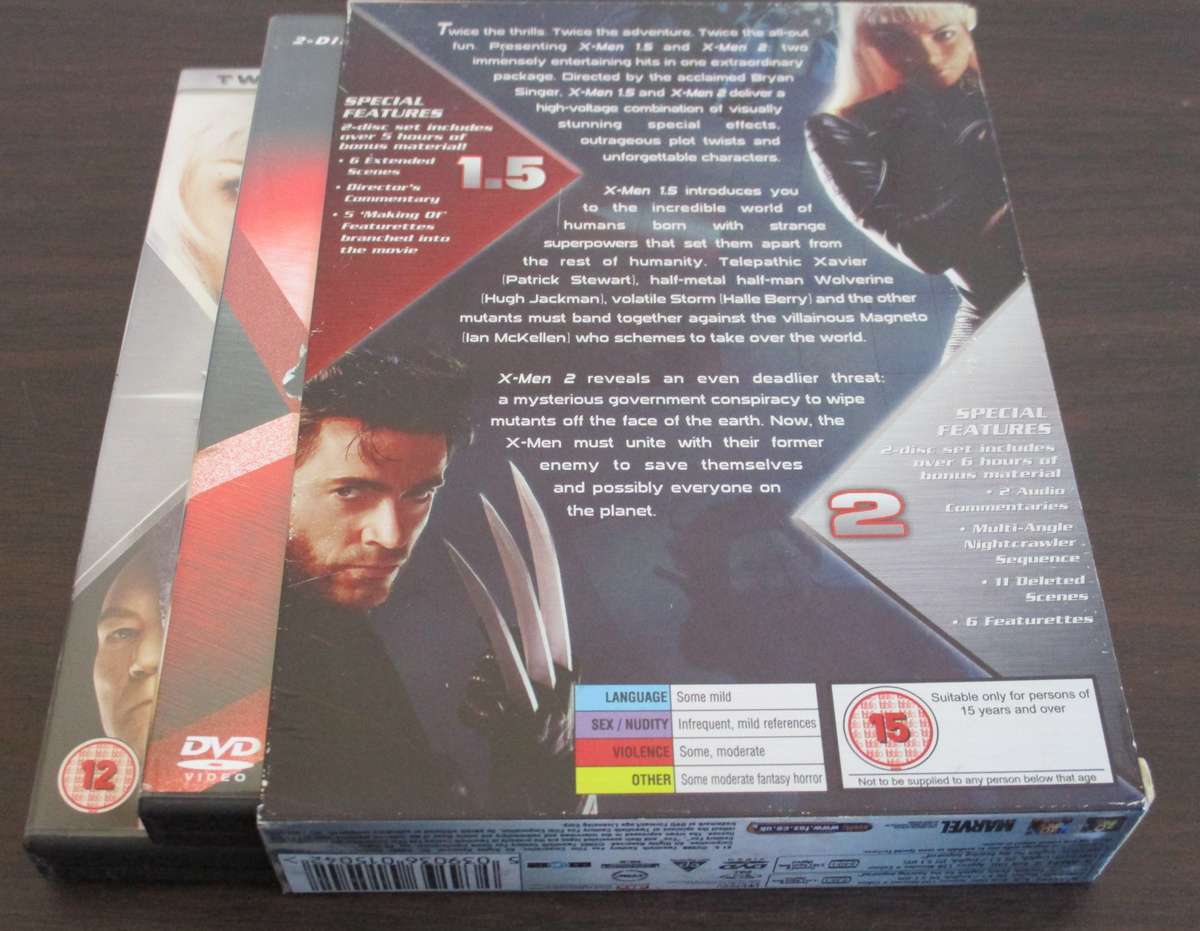 X-MEN 1.5 + 2 Special Edition Double Pack 2xDVD BOXSET [BBx4]