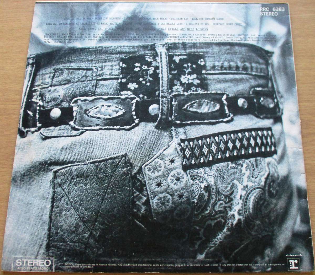 NEIL YOUNG After the Goldrush LP VINYL RECORD