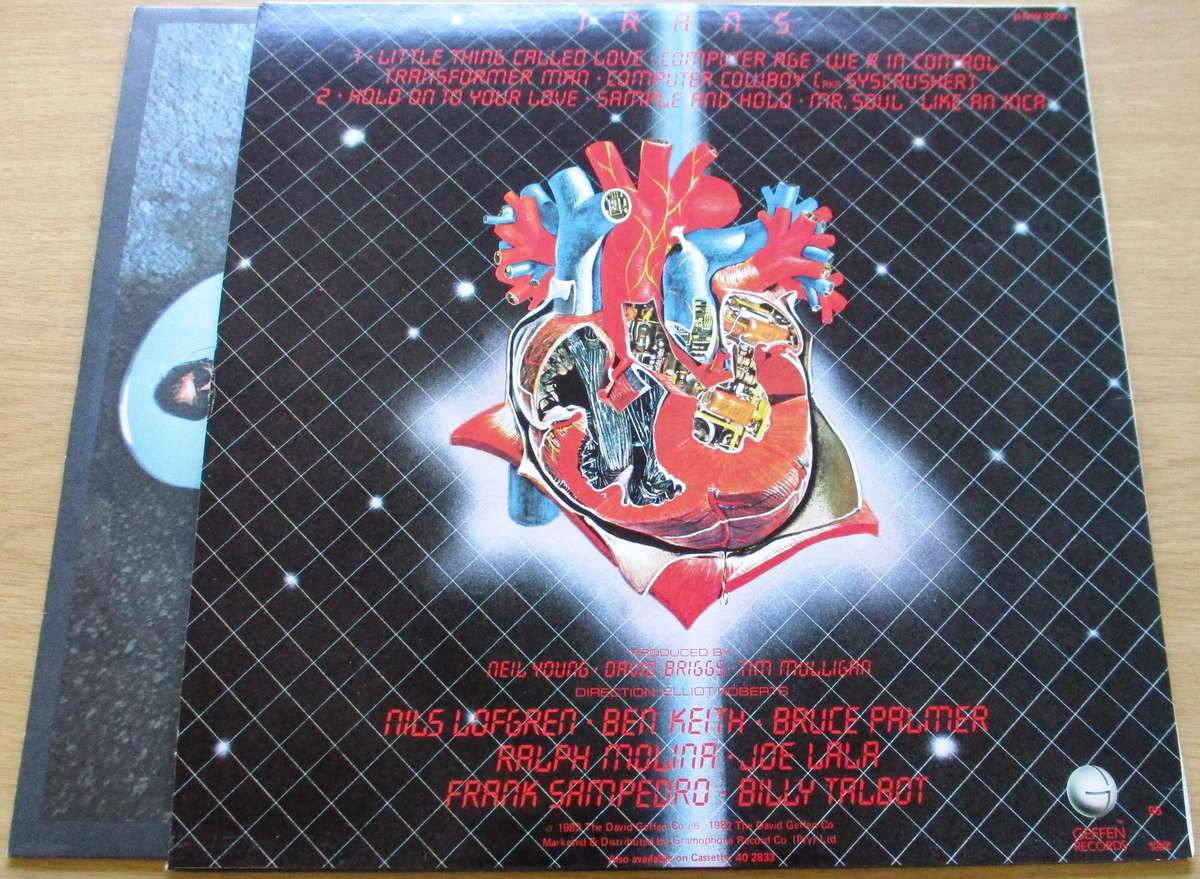 NEIL YOUNG Trans LP VINYL RECORD