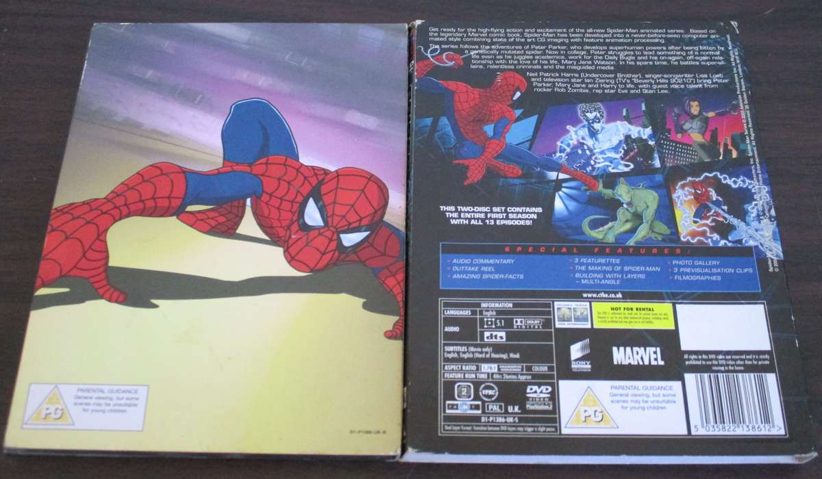 SPIDER-MAN The New Animated Series The Complete Season DVD BOXSET [BBOX 4]