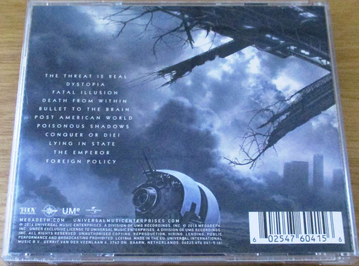 MEGADETH Dystopia CD [Shelf Z x 7]
