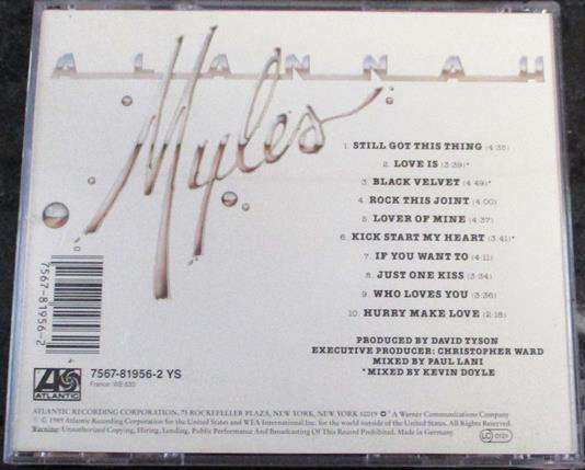 ALANNAH MYLES Alannah Myles CD  [Shelf G x 1]