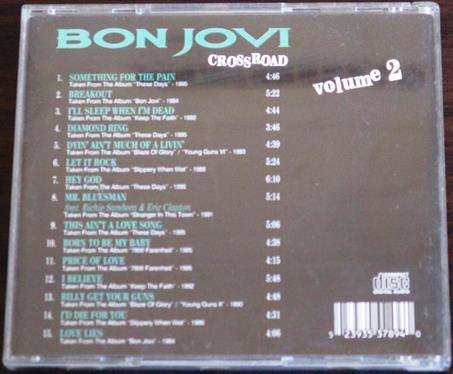 BON JOVI Crossroads The Best Of Volume 2 CD  (msr]