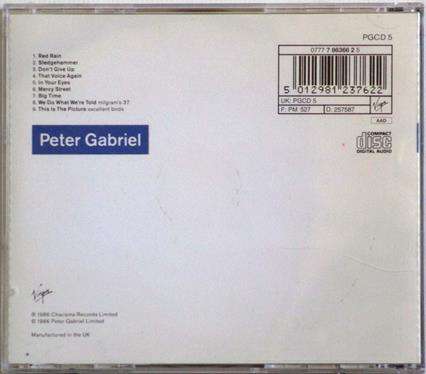 PETER GABRIEL So CD  (msr]