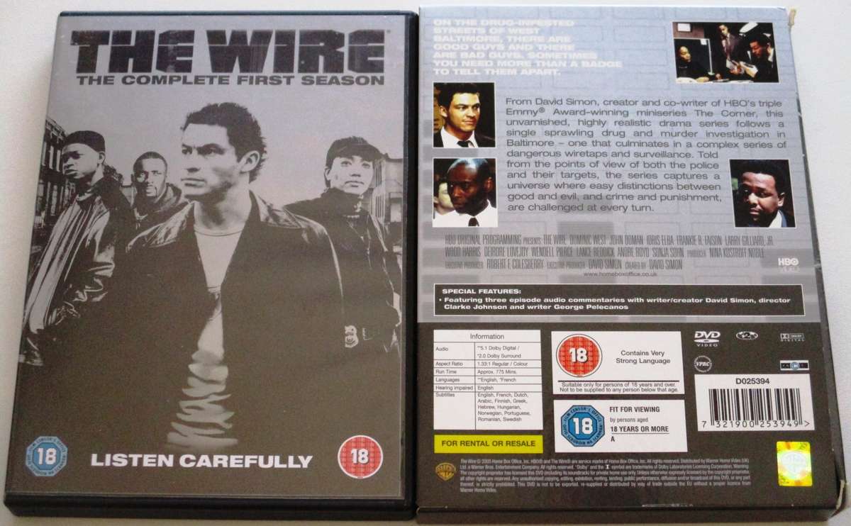 THE WIRE The Complete First Season DVD [BB Shelf 1]