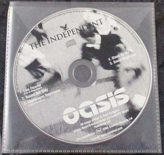 OASIS 5 track CD for the Independent CD  [cardsleeve box]