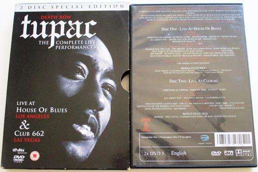 2PAC Death row the Complete Live Performances 2xDVD