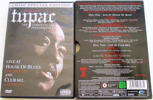 2PAC Death row the Complete Live Performances 2xDVD