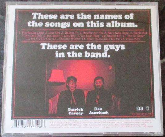 THE BLACK KEYS Brothers CD
