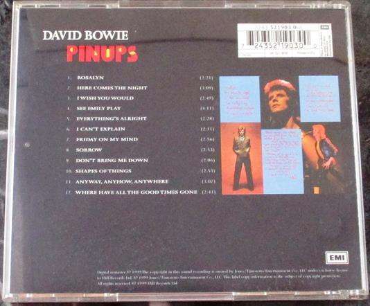DAVID BOWIE Pin Ups Digitally remastered at Abbey Road Studios CD