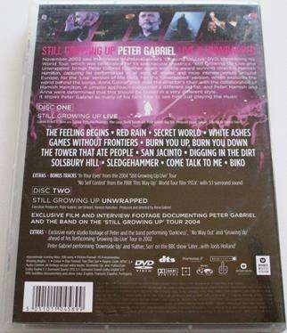 PETER GABRIEL Still Growing Up Live & Unwrapped 2xDVD