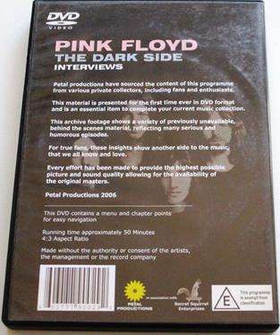 PINK FLOYD The Dark Side Interviews DVD