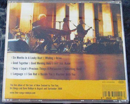 TIM FINN BIC RUNGA DAVE DOBBYN Together in Concert : Live CD [Gx36]