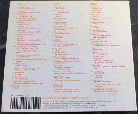 SATURDAY NIGHT CLUB CLASSICS 3xCD Ministry of Sound