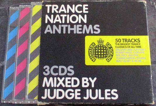 TRANCE NATION Anthems Mixed by Judge Jules 3xCD Ministry of Sound 50 tracks Biggest Trance Classics
