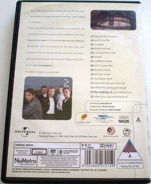BOYZONE By Request Their Greatest Hits DVD
