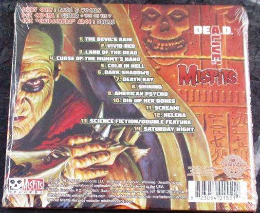MISFITS DeA.D. Alive! Digipak CD