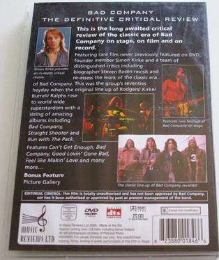 BAD COUNTRY 1974-1982 DVD