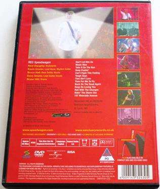 REO SPEEDWAGON Live Plus DVD