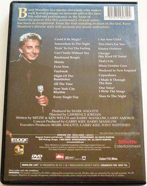 BARRY MANILOW Live! DVD