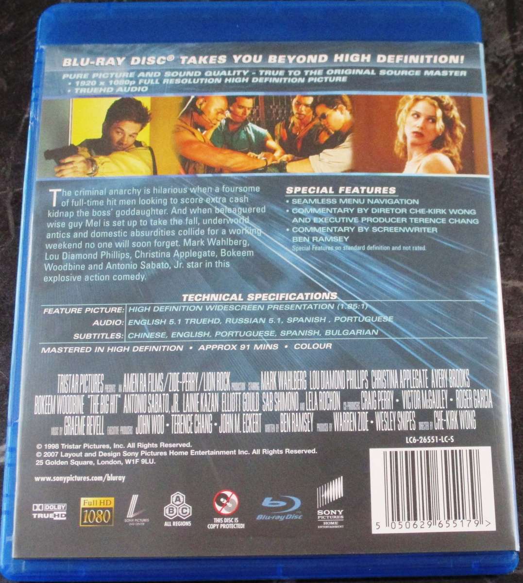 THE BIG HIT BLU RAY Mark Wahlberg Lou Diamond Phillips