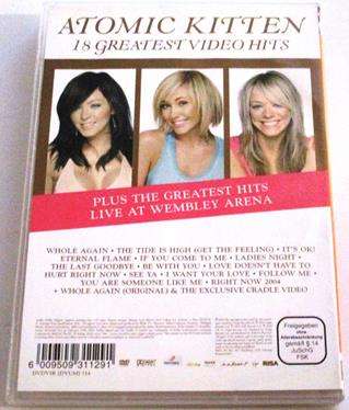 ATOMIC KITTEN Greatest Hits Live at Wembley Arena + 18 Greatest Video Hits  DVD