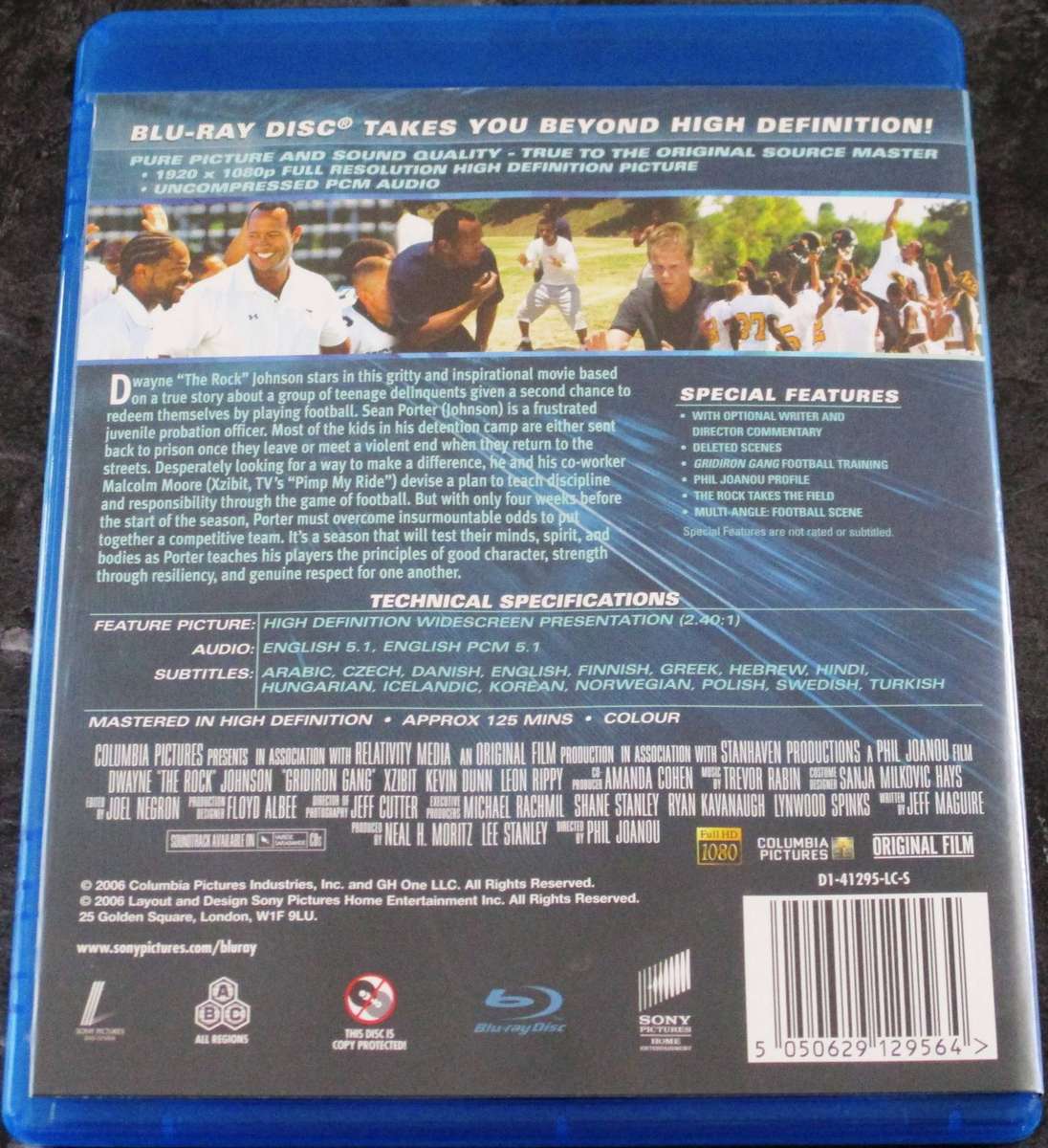 GRIDIRON GANG BLU RAY Dwayne Johnson