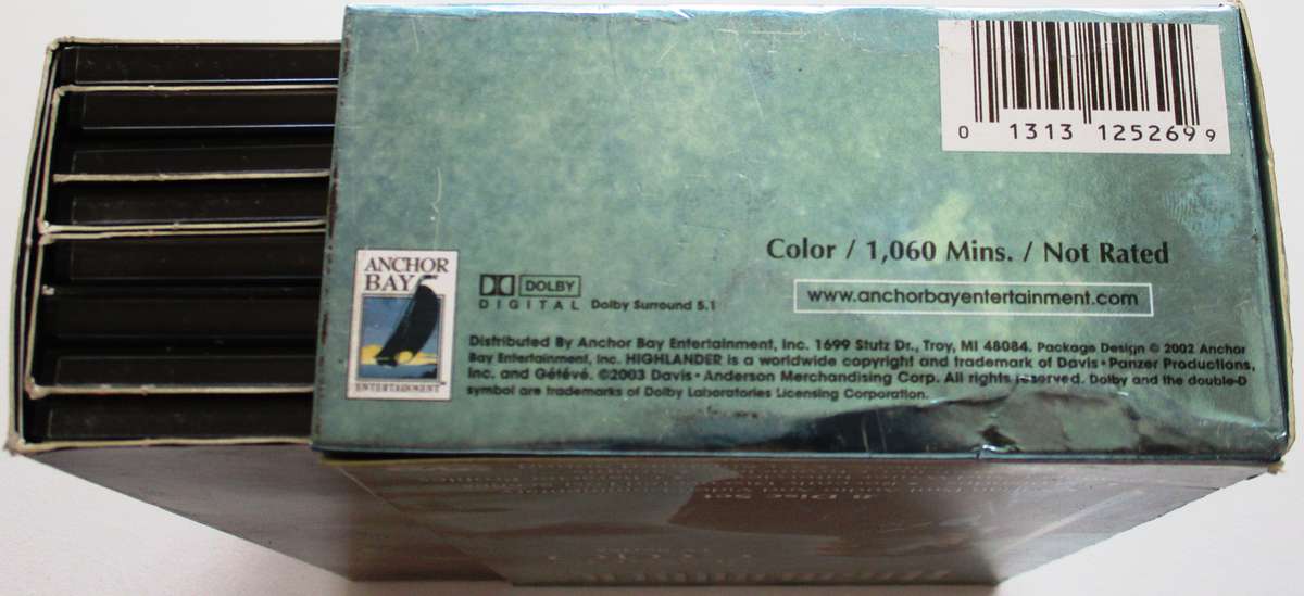 HIGHLANDER There Can Only Be Two Season One 8xDVD Box Set [Box Set shelf]