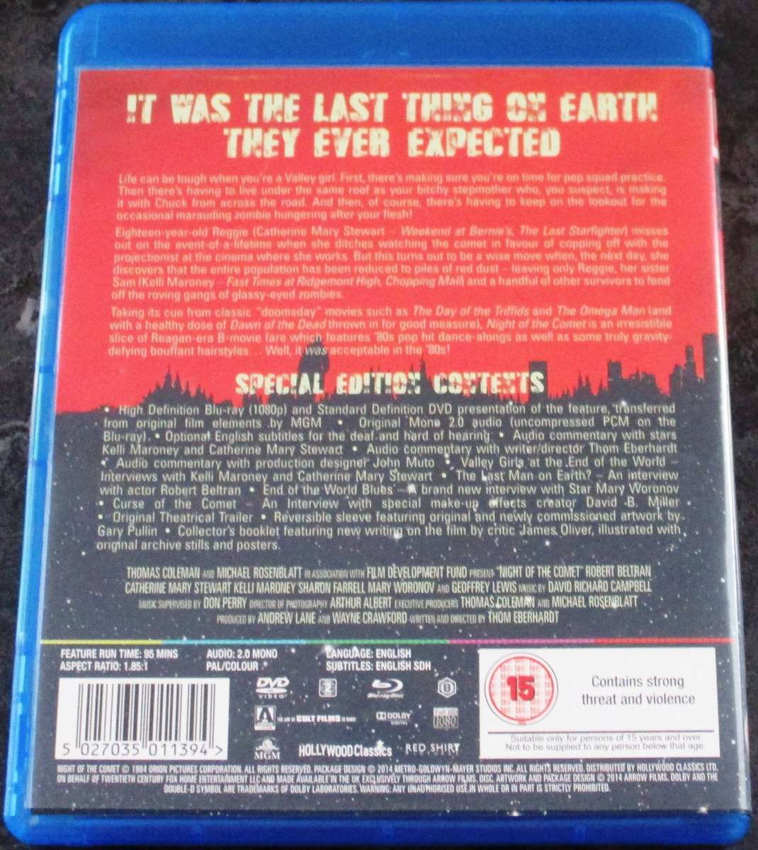 NIGHT OF THE COMET BLU RAY + DVD