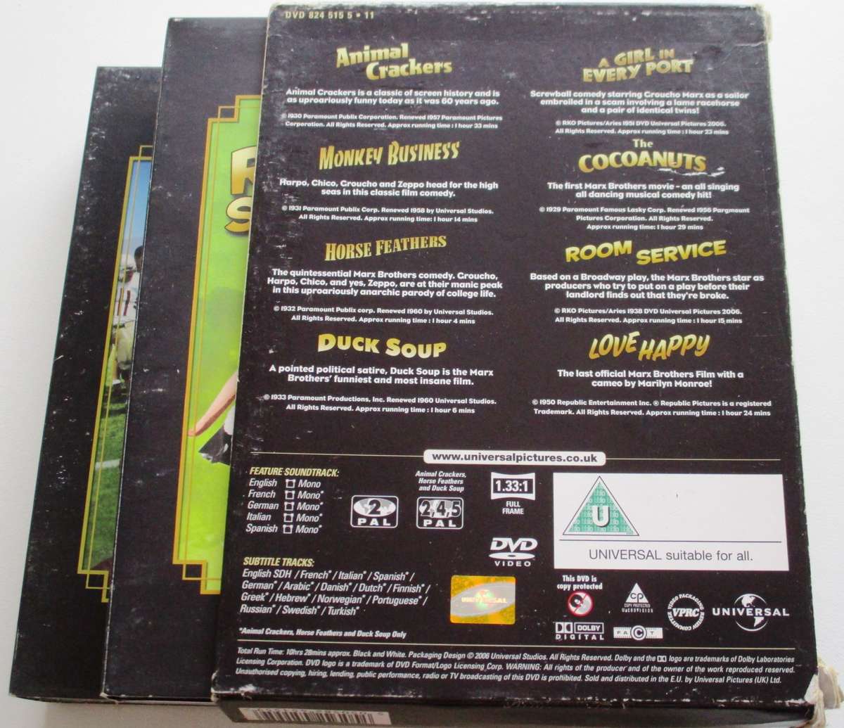 THE MARX BROTHERS 8 Movie Collection DVD BOX SET [Box Set shelf]