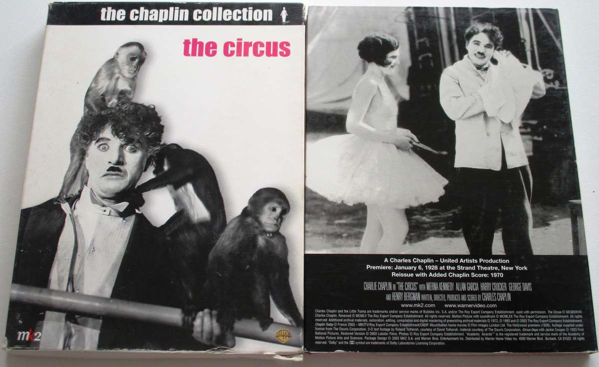 THE CHARLIE CHAPLIN COLLECTION The Circus DVD BOX SET [Box Set shelf]