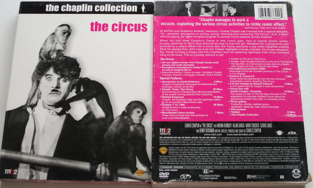 THE CHARLIE CHAPLIN COLLECTION The Circus DVD BOX SET [Box Set shelf]