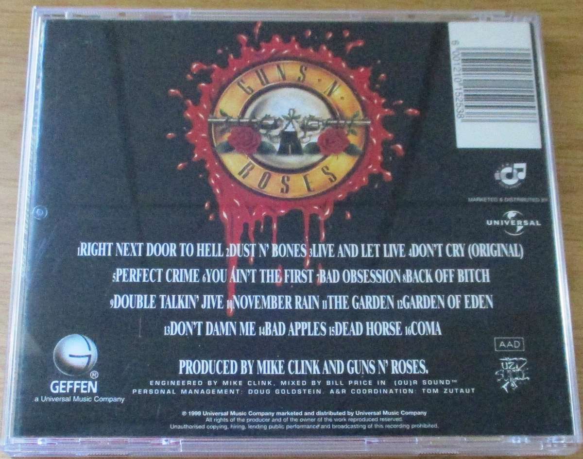 GUNS N ROSES Use Your Illusion I CD [Gx6]