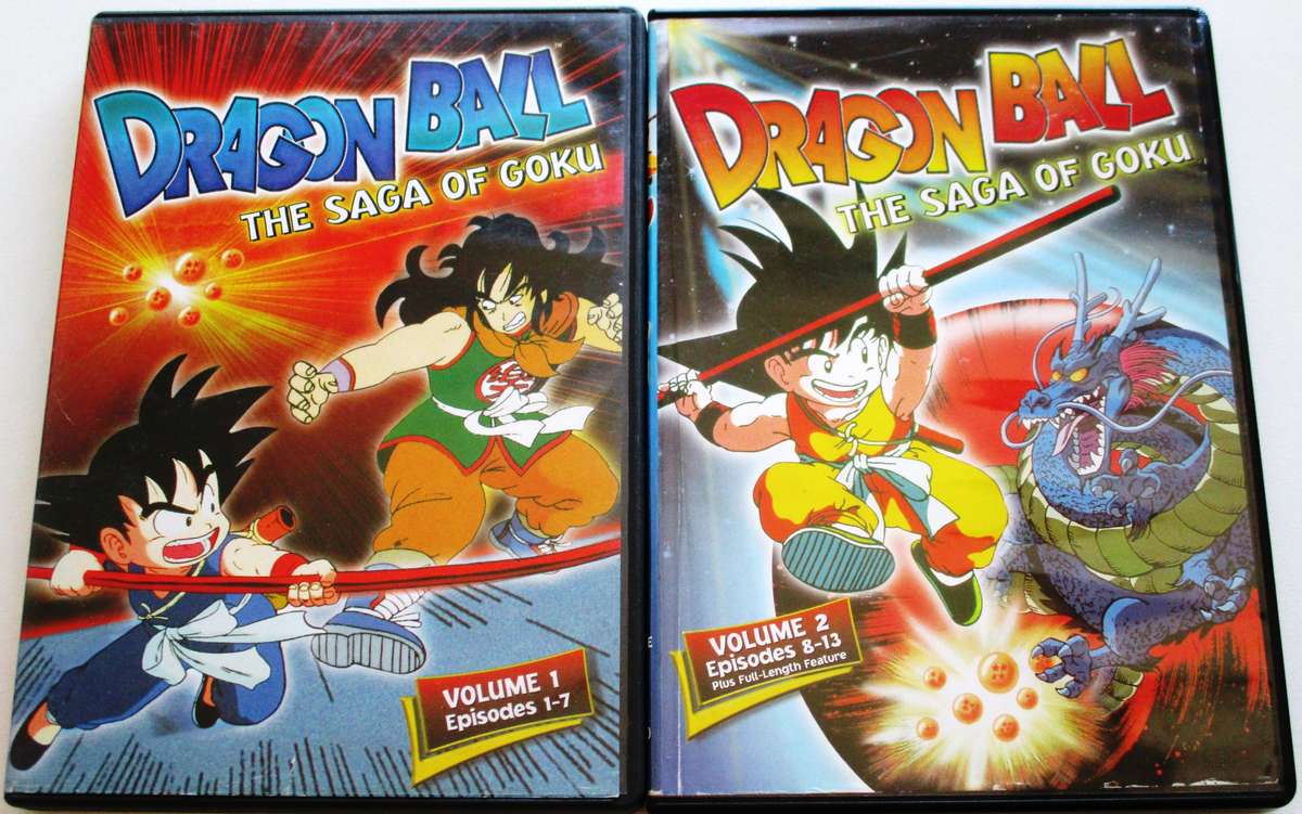 DRAGON BALL The Saga of Goku Volume 1 + 2 DVD [Box Set shelf]