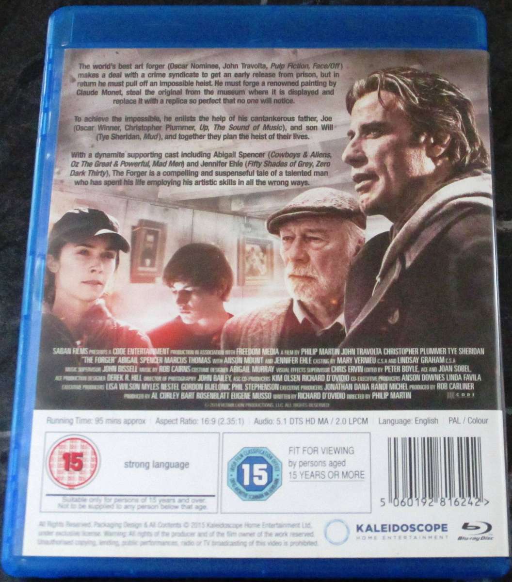 THE FORGER BLU RAY John Travolta