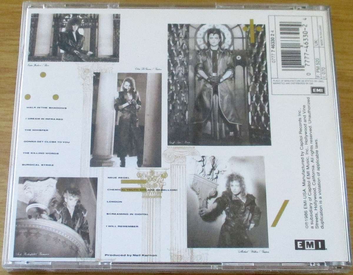 QUEENSRYCHE Rage for Order CD [Gx27]