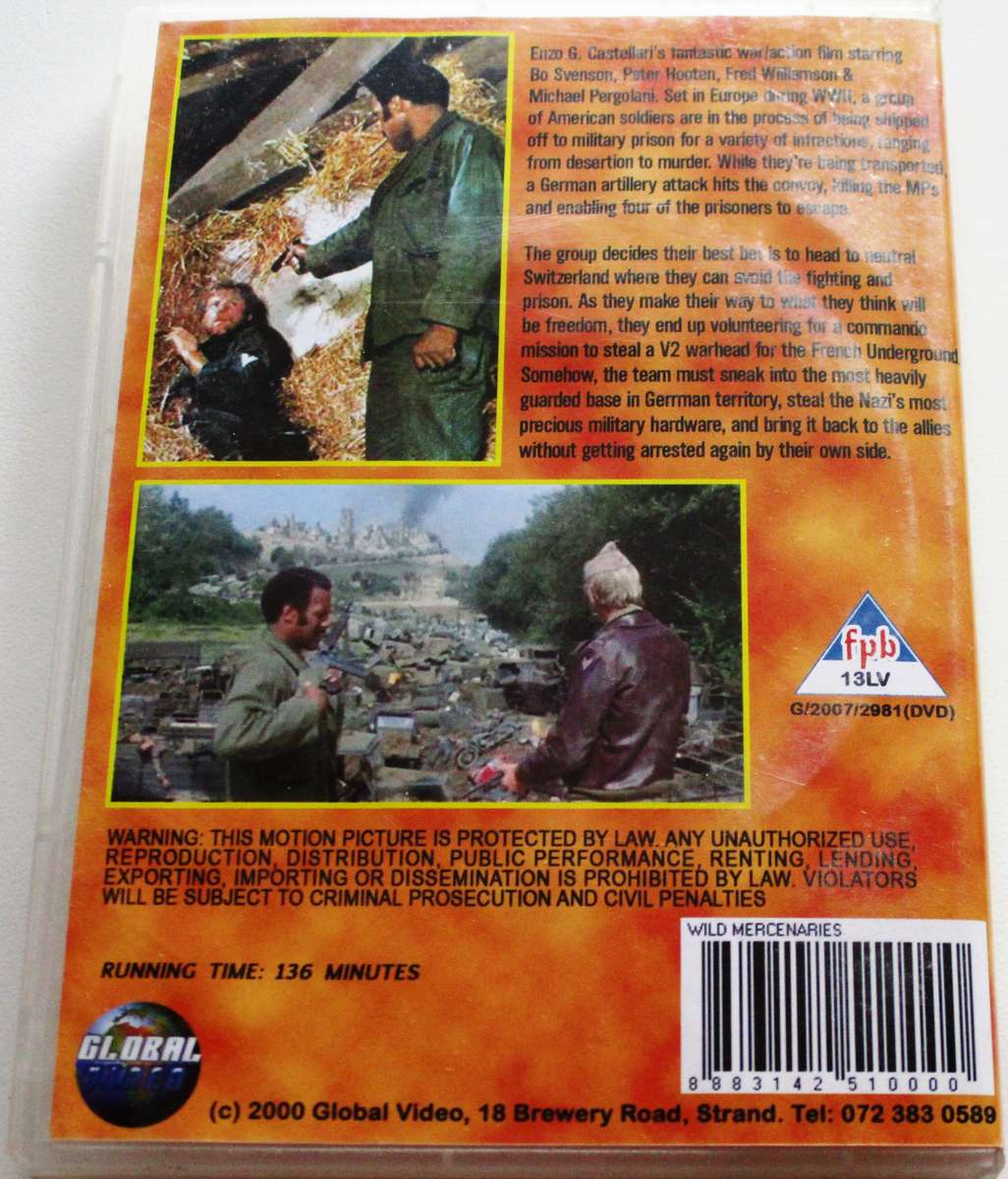 WILD MERCENARIES Uncut DVD [Box Set shelf]