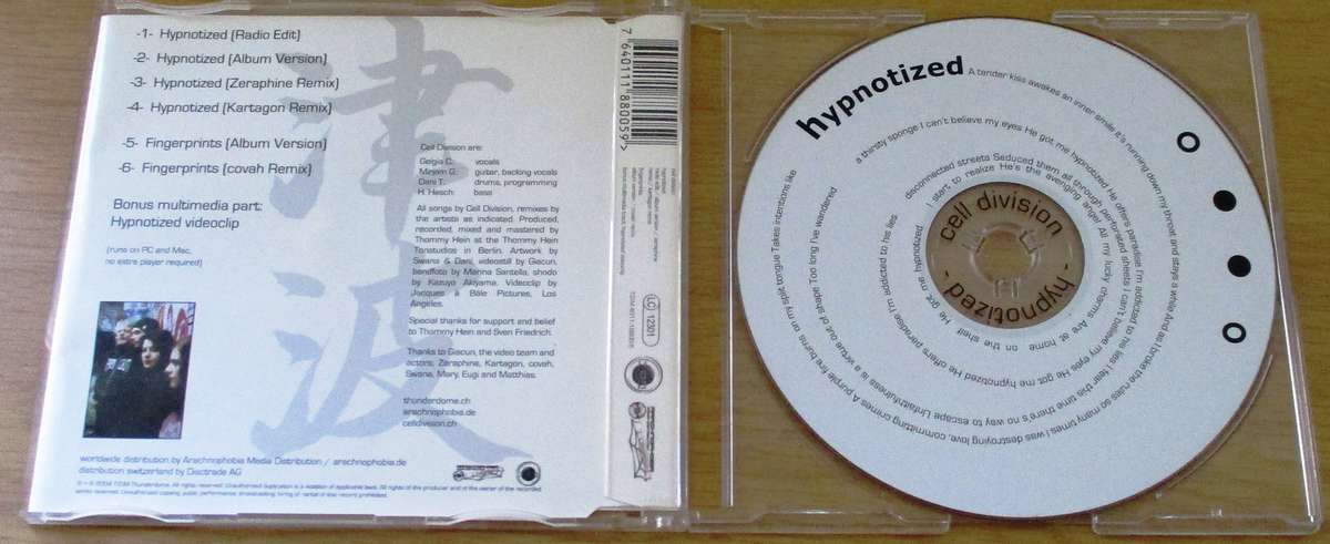 CELL DIVISION Hypnotized CD Single  [Gx10]