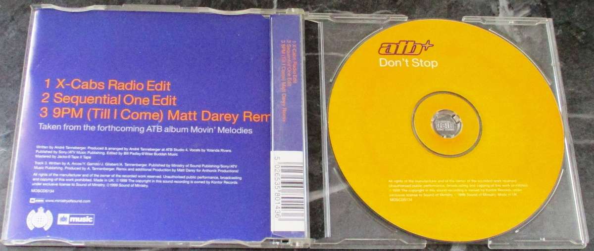 ATB Don't Stop CD Single [G x 37]