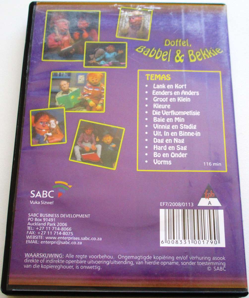 DOFFEL, BABBEL & BEKKIE DVD [Box Set shelf]