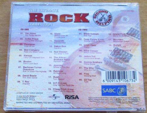 THE ULTIMATE ROCK COLLECTION  Second Helping CD [Shelf Gx2]