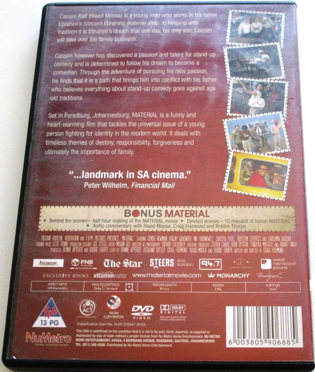 MATERIAL DVD [SA Shelf]