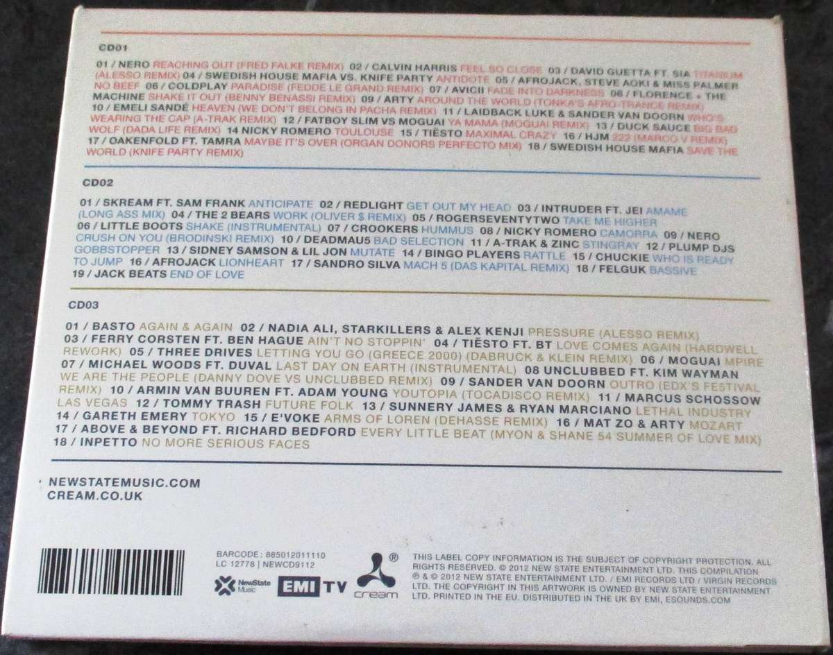 CREAM CLUB ANTHEMS 2012 3xCD [G x 38]