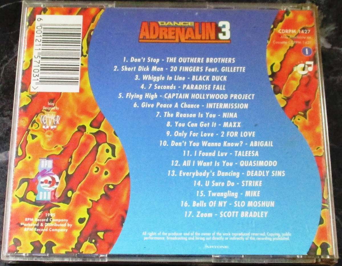 DANCE ADRENALIN 3 CD [G x 38]