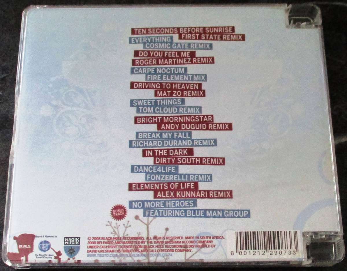 TIESTO Elements of Life Remixed CD [G x 39]