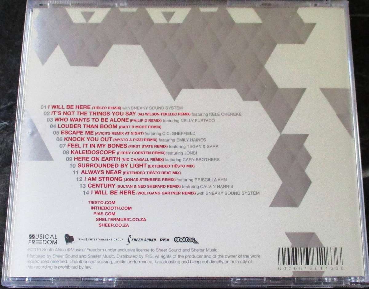 TIESTO Kaleidoscope Remixed Tiësto  CD [G x 39] VG+