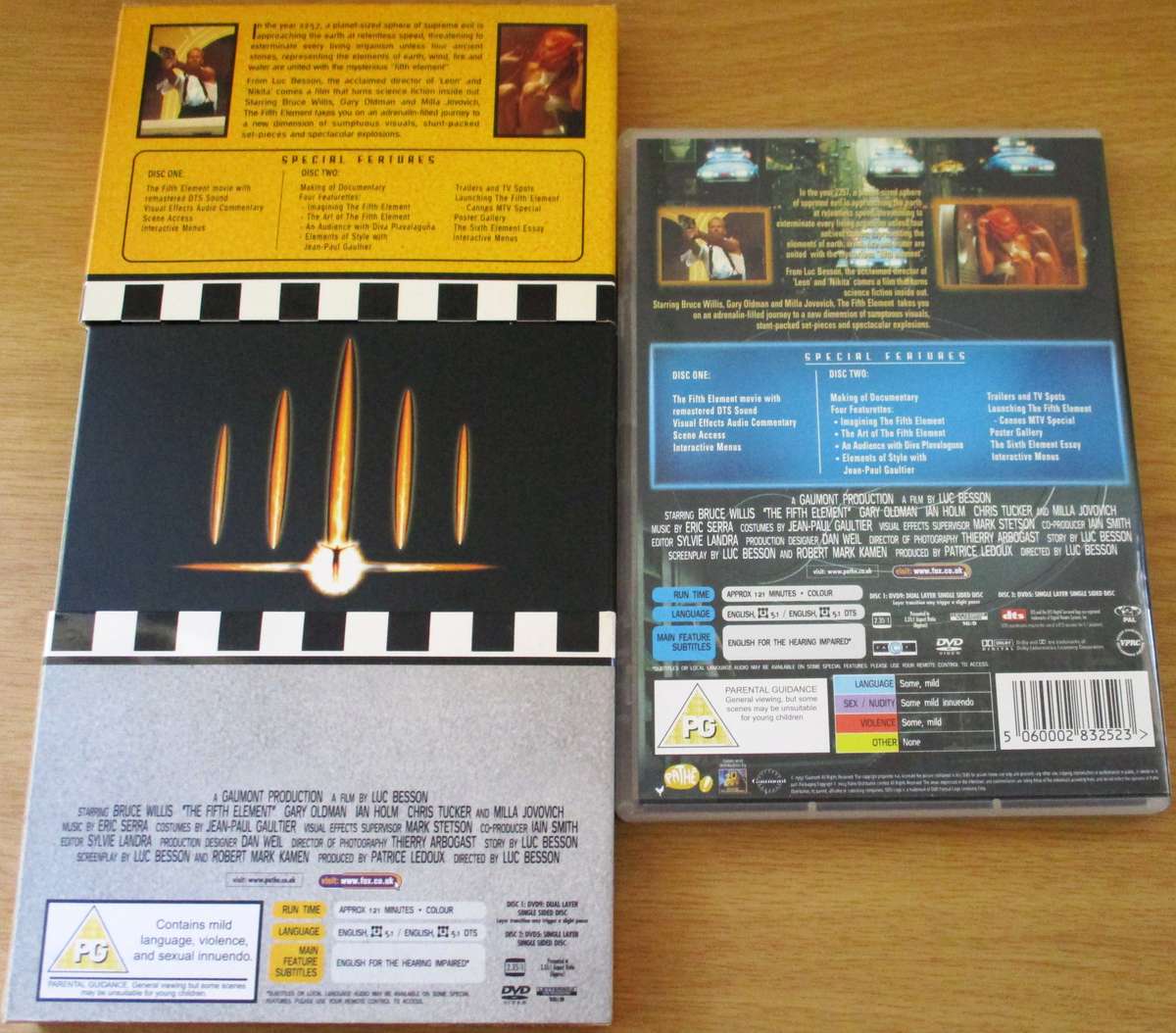 THE FIFTH ELEMENT Special Edition 2xDVD Bruce Willis [Box Set shelf]