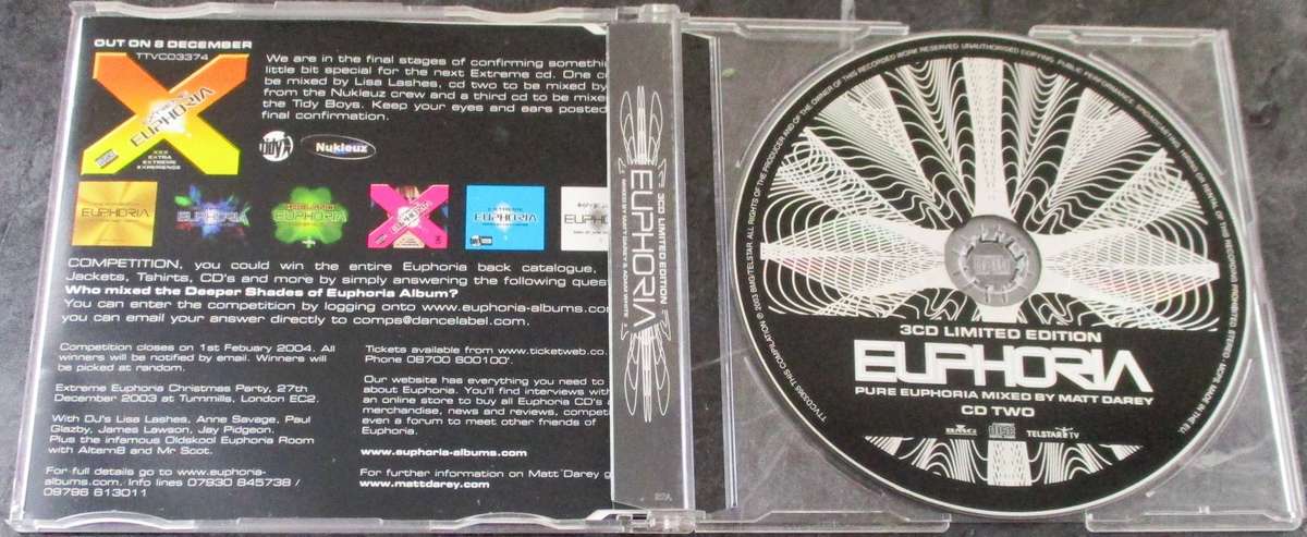 EUPHORIA CD 2 + 3 Clubbers Selection Mixed by Adam White [G x 40]